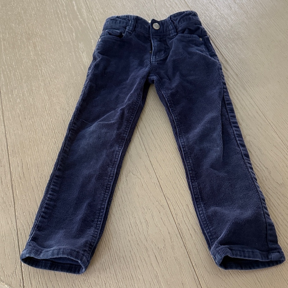 Mini Boden Dark Blue Corduroy Trousers
